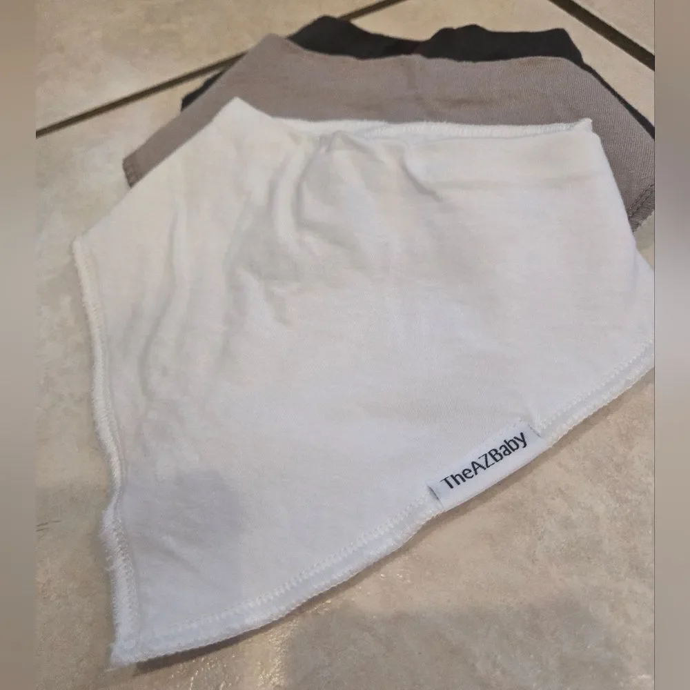 4 Set Of Baby Bandana Bibs Organic Cotton